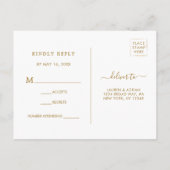 RSVP EINLADUNGSPOSTKARTE (Rückseite)