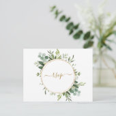 RSVP EINLADUNGSPOSTKARTE (Stehend Vorderseite)