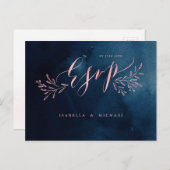 RSVP EINLADUNGSPOSTKARTE (Vorne/Hinten)