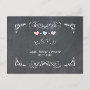 RSVP EINLADUNGSPOSTKARTE