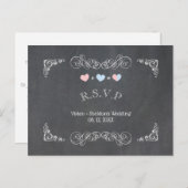 RSVP EINLADUNGSPOSTKARTE (Vorne/Hinten)