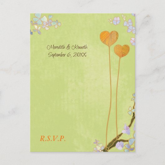 RSVP EINLADUNGSPOSTKARTE (Vorderseite)