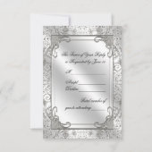 RSVP-Foto für das 60. Hochzeitstag RSVP Karte (Rückseite)