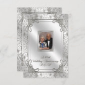 RSVP-Foto für das 60. Hochzeitstag RSVP Karte (Vorne/Hinten)