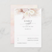 RSVP für Anthurien und Pampas Grass Wedding (Vorne/Hinten)