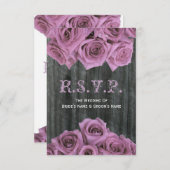 RSVP für Barnwood und Roses Wedding (Vorne/Hinten)