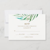 RSVP für botanische Hochzeiten und geometrische Ho (Vorderseite)
