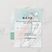 RSVP für Braut und Groom Wedding (Vorne/Hinten)