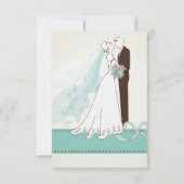 RSVP für Braut und Groom Wedding Karte (Rückseite)