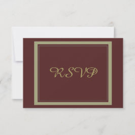 RSVP für Burgund und Gold-Hochzeiten