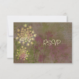 RSVP für den Empfang der Queen Anne's Lace Hochzei Einladung
