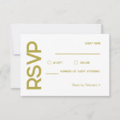 RSVP für eine elegante, Minimalistische muslimisch (Vorderseite)