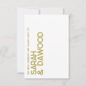 RSVP für eine elegante, Minimalistische muslimisch (Rückseite)