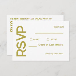 RSVP für eine elegante, Minimalistische muslimisch