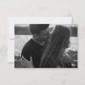 RSVP für Extravagante Schwarz-Weiß-Skriptereihen | Karte (Rückseite)