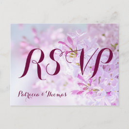 RSVP für Hochzeiten anpassbar Einladungspostkarte