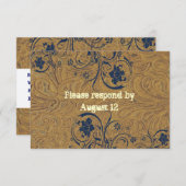 RSVP für Leder- und Hochzeitssehen mit Umschlägen (Vorne/Hinten)