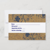 RSVP für Leder- und Hochzeitssehen mit Umschlägen (Rückseite)