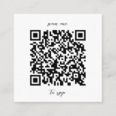 RSVP für Minimalistische handgeschriebene Hochzeit Begleitkarte (Rückseite)