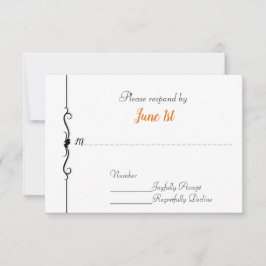 RSVP für Motorräder und Herz Einladung