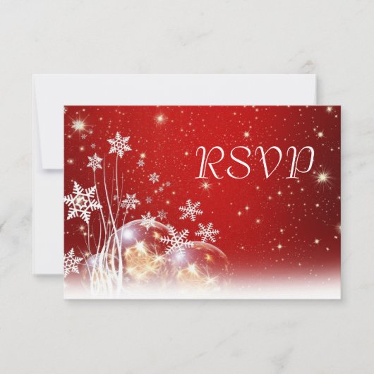RSVP für Red and White Christmas (Vorderseite)