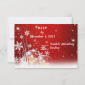 RSVP für Red and White Christmas (Rückseite)