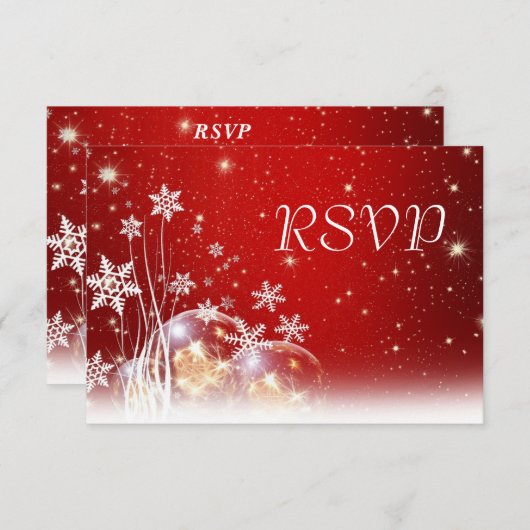 RSVP für Red and White Christmas (Vorne/Hinten)
