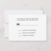 RSVP für rote Rosen und Holzverheiratung (Rückseite)