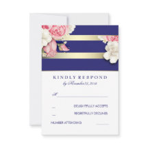 RSVP für Vintage Blumenflotte und Hochzeiten