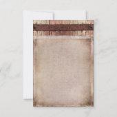 RSVP für Vintage Burlap- und Rustikal-Holzblumen-H (Rückseite)