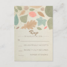 RSVP für Vintage Fall- und Goldpunkte