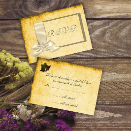 RSVP für Vintage Hochzeiten, Hochzeiten in Gold un