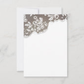 RSVP für Vintage Rustikale Hochzeit (Rückseite)