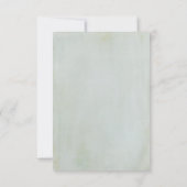 RSVP für Vintage Schreibmaschine Karte (Rückseite)