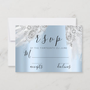 RSVP Graues Sweet 16th Kleid Brautjungfernparty Bl Karte
