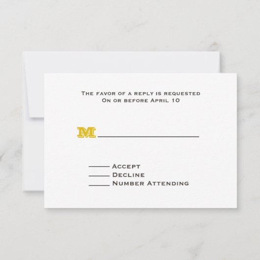 RSVP Hochzeit: Daisies, Mit Augen Schwarze Susans, (Rückseite)