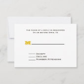 RSVP Hochzeit: Daisies, Mit Augen Schwarze Susans, Karte (Rückseite)