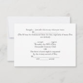 RSVP-Hochzeit im tropischen uAwg Beach Einladung (Rückseite)