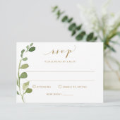 RSVP Hochzeit mit Essensauswahl & Song Eukalyptus (Stehend Vorderseite)