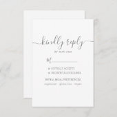 RSVP Hochzeit mit Wahlmöglichkeit (Vorne/Hinten)