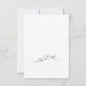 RSVP Hochzeit mit Wahlmöglichkeit Karte (Rückseite)