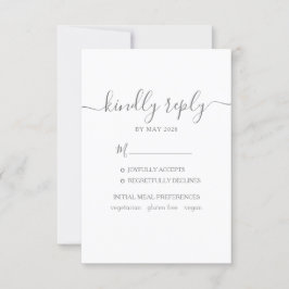 RSVP Hochzeit mit Wahlmöglichkeit Karte