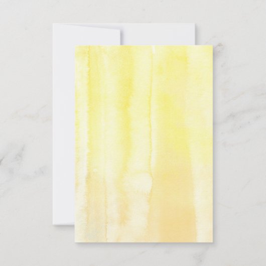 RSVP (Hochzeit von Gelb und Weiß) (Rückseite)