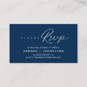 RSVP Hochzeiten per Telefon oder E-Mail Begleitkarte (Vorderseite)