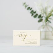 RSVP Hochzeiten per Telefon oder E-Mail Begleitkarte (Stehend Vorderseite)