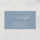 RSVP Hochzeiten per Telefon oder E-Mail Begleitkarte (Vorderseite)