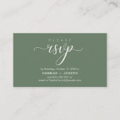 RSVP Hochzeiten per Telefon oder E-Mail Begleitkarte (Vorderseite)