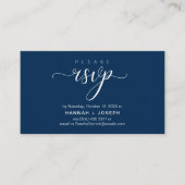 RSVP Hochzeiten per Telefon oder E-Mail Begleitkarte (Vorderseite)