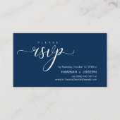 RSVP Hochzeiten per Telefon oder E-Mail Begleitkarte (Vorderseite)