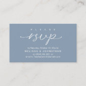 RSVP Hochzeiten per Telefon oder E-Mail Begleitkarte (Vorderseite)
